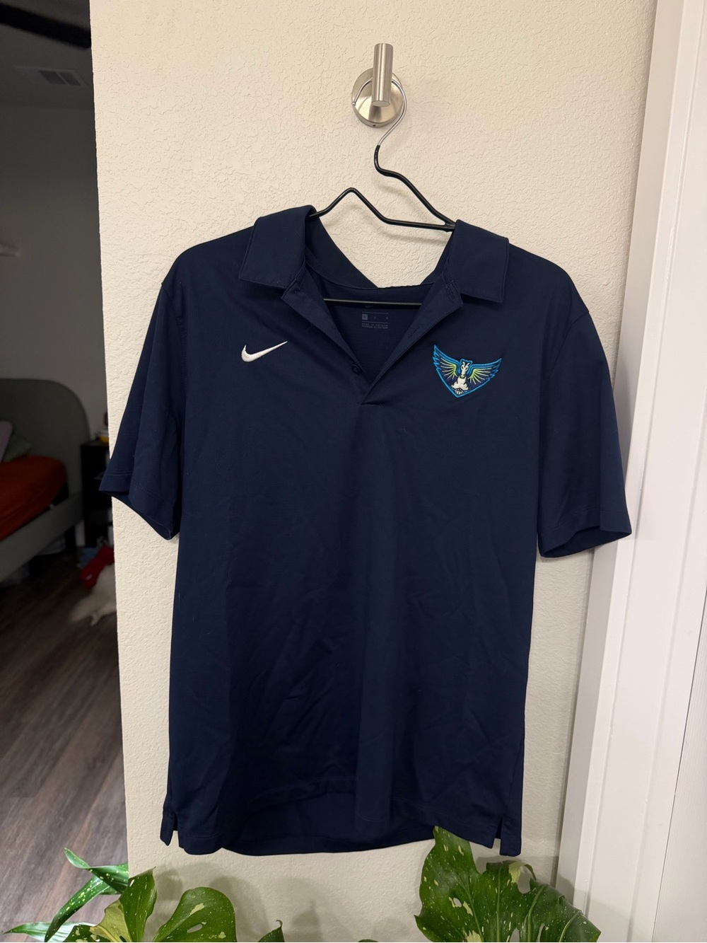 Dallas Wings Nike Women’s Navy Polo - Short Sleeves